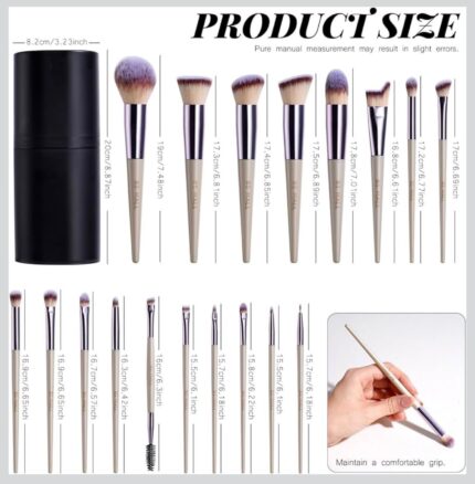 BS - MALL Pinceles de maquillaje 18 piezas