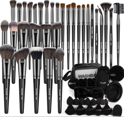 Kit de 54 piezas premium pinceles MAANGE negro