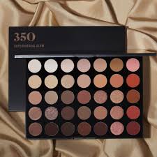 Morphe 35O Paleta de maquillaje - Paleta artística de brillo sobrenatural con tonos neutros mate y brillantes