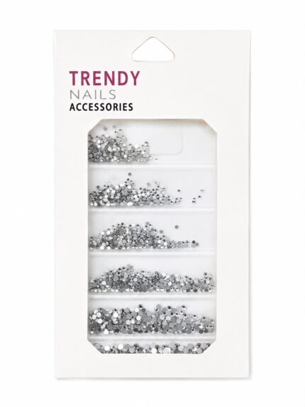 Cristales Plateados para Nail Art