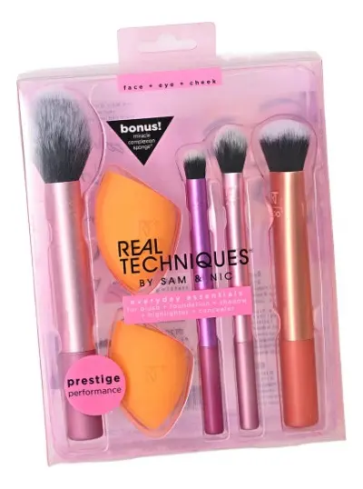 Set Brochas Con Esponjas Everyday Essentials Set - Real Techniques