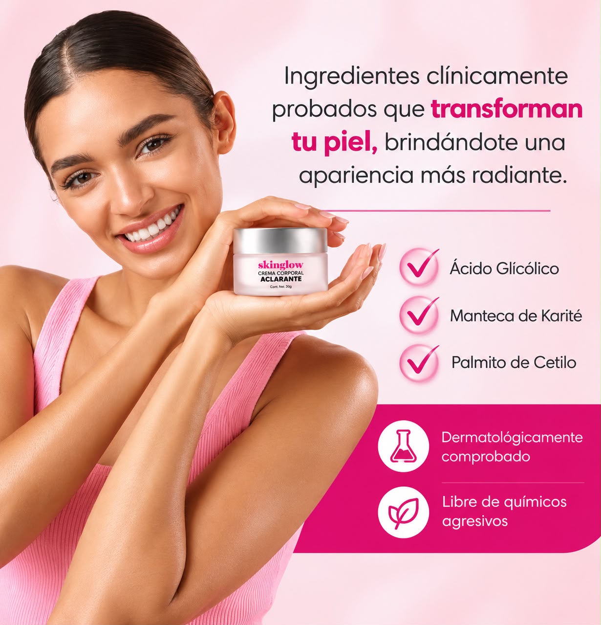 Skinglow Crema Corporal Aclarante 2