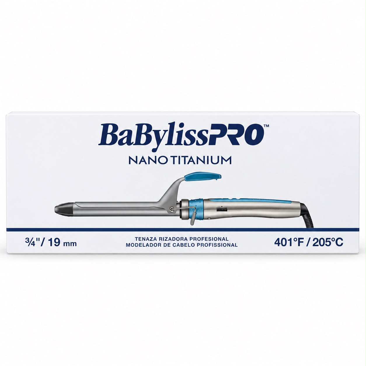 Tenaza rizadora BaBylissPRO Nano Titanium de 19 mm3