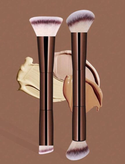 BROCHAS DE MAQUILLAJE DOBLE PUNTA PARA BASE - CORRECTOR